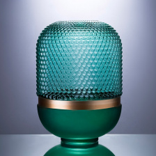 Ваза Cloyd DOTT Vase / выс. 30 см - зелен. стекло