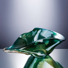 Ваза Cloyd FLUID Vase / выс. 17 см - зелен. стекло