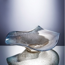 Ваза Cloyd BOYOMA Vase / шир. 42 см - сер. стекло