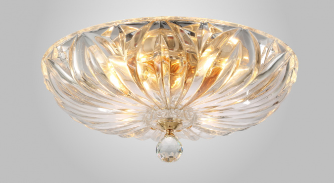 Светильник потолочный Crystal Lux DENIS D400 GOLD фото 2