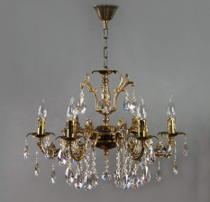 Подвесная люстра Granada 2118/6 PB Leaf crystal