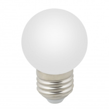 Лампочка светодиодная  LED-G45-1W/6000K/E27/FR/С