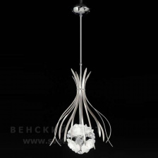 Люстра подвесная 426/6 Chrome White Transparent IDL Италия   от 40 до 66 см Хром Bouquet