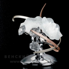 Настольная лампа 426/2L Bronze Chrome White Transparent IDL Италия  25W  Хром Bouquet