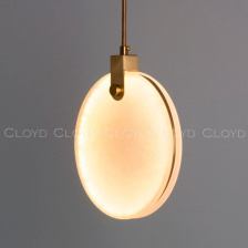 Подвесные светильники Cloyd BOSFOR-A P1 / Ø25 см - алебастр - латунь (арт.11164)
