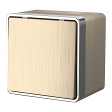 Выключатель Накладные механизмы Gallant шампань рифленый W5010210