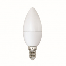 Лампочка светодиодная  LED-C37-6W/WW+NW/E14/FR PLB01WH картон