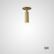 Встроенный потолочный точечный светильник LINO C H16 Brass 3W