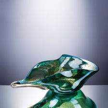 Ваза Cloyd FLUID Vase / выс. 13 см - зелен. стекло