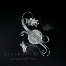 Бра 374/2A CHROME + BRIGHT SILVER IDL Италия  20W 41 см Серебро и хром Girasole