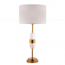 Настолные лампы/Интерьерные настольные лампы Cloyd MERROW-B T1 / белый абажур - латунь (арт.30079)