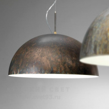 Светильник подвесной 478/50/E brownwhite IDL Италия  24W 38 см (без учета цепи) Кортен-сталь коричневого цвета Amalfi
