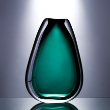 Ваза Cloyd MAZZORBO Vase / выс. 37 см - зелен. стекло
