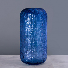 Ваза Cloyd KOWO Vase / выс. 34 см - синее стекло
