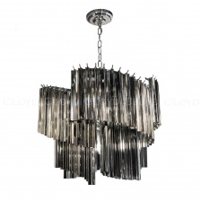 Люстра Cloyd EVOLUTE-B C10 / Ø60 см - хром - дымчатое стекло (арт.11266)