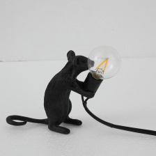 Настольная лампа Mouse Sitting Черный