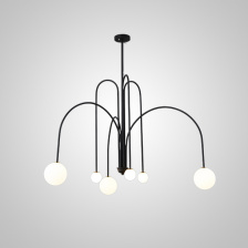 Потолочная люстра DAY L6 D130 Black