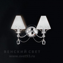 Бра 397/2A Chrome White IDL Италия  40W 33 см Хром Fosca