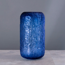 Ваза Cloyd KOWO Vase / выс. 27 см - синее стекло
