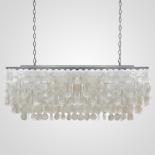 Люстра rectangle SHELL Chandelier 2 cascades