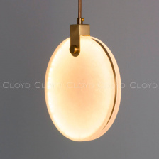 Подвесной светильник Cloyd BOSFOR-A P1 / ?30 см - алебастр - латунь