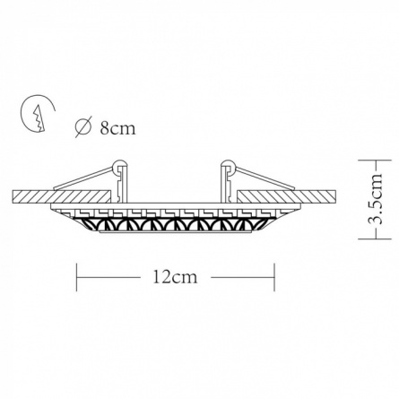 Точечный светильник Cratere A5073PL-1WH фото 3