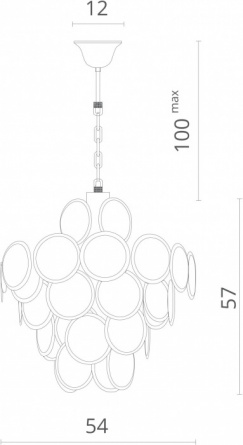Подвесная люстра Chloe 7566/01 SP-8 фото 2