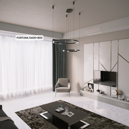 Люстра Crystal Lux FORTUNA SP123W LED BLACK фото 4