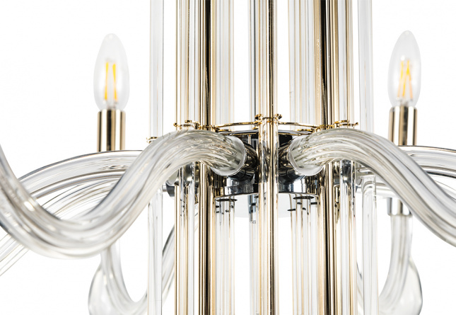 Бра Crystal Lux AURELIO AP2 GOLD+CHROME/TRANSPARENT фото 10