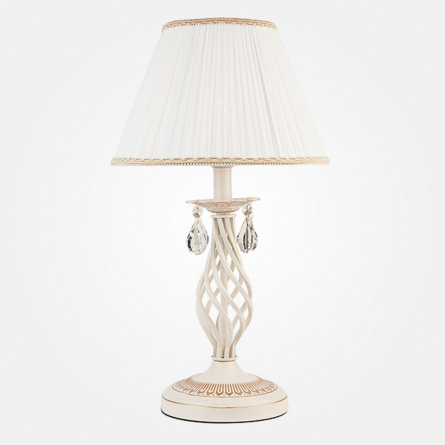 Интерьерная настольная лампа Amelia 10054/1 белый с золотом фото 1