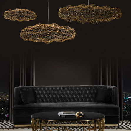 Подвесной светильник Cloud 10247/1500 Gold фото 2