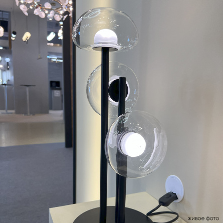 Настольная лампа Crystal Lux BOSQUE LG3 BLACK/TRANSPARENT фото 5