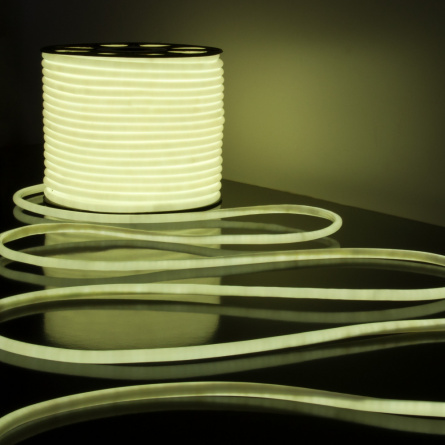 Гибкий неон  Гибкий неон 220V 9,6W 144Led 2835 IP67 круглый холодный белый, 50 м фото 1