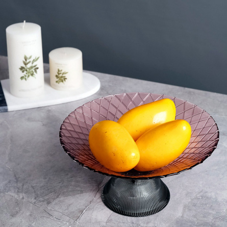 Мебель и интерьер/Вазы Cloyd MESO Vase / Ø25 см - фиолет. стекло (арт.50026) фото 2