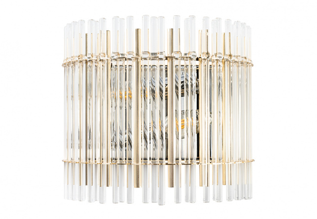 Бра Crystal Lux AURELIO AP2 GOLD+CHROME/TRANSPARENT фото 1