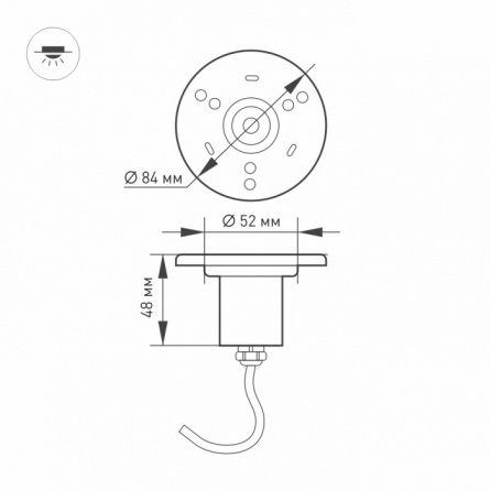 Уличный подводный светильник AQUA 024938 фото 4