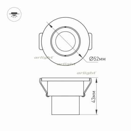 Точечный светильник LTM 014915 фото 2
