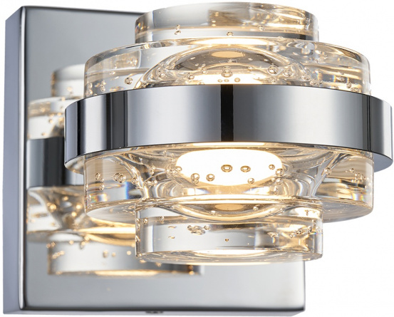Бра Indiana MB22030002-1A chrome/clear фото 1