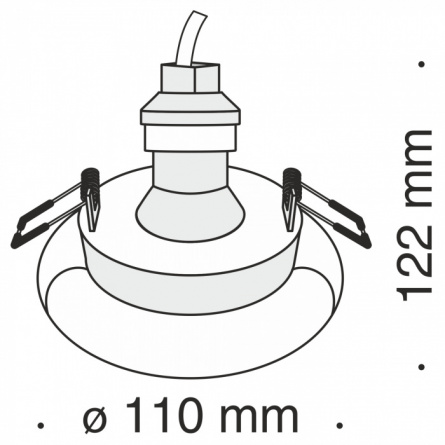 Точечный светильник Gyps Modern DL006-1-01-W фото 2