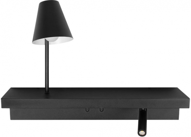 Настенный светильник Shelf 10216/2W Black фото 1