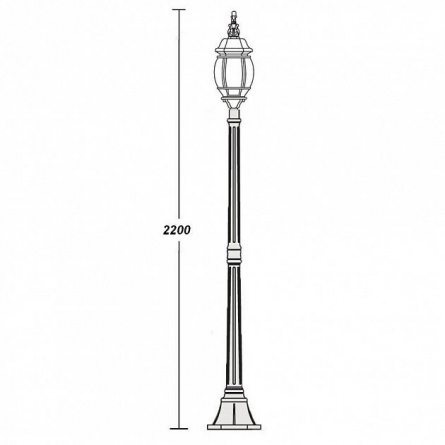 Наземный фонарь  83408L Gb фото 2