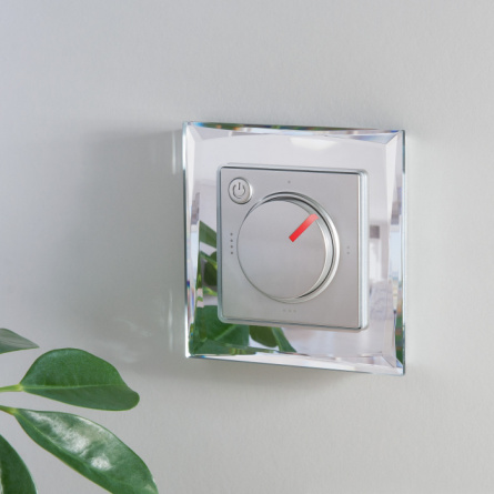 Терморегулятор Встраиваемые механизмы серебряные W1151106 фото 2