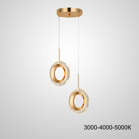 Подвесной светильник KEZIA DUO RING Трехцветный свет фото 1