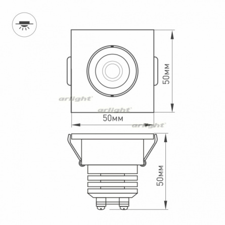 Точечный светильник LTM 020759 фото 3
