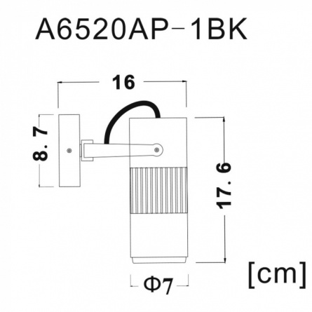 Спот Linea A6520AP-1BK фото 2