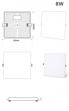 ZORTES   CLOUD  ZRS.57794.8 Мощность-8Вт Тип лампы: Встроенный LED фото 3