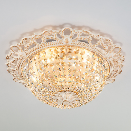 Потолочная люстра Ajmeri 3298/5 белый с золотом фото 1