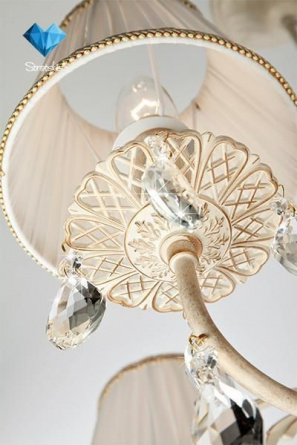 Подвесная люстра Amelia 10054/5 белый с золотом фото 3