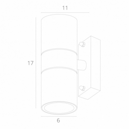 Архитектурная подсветка Mistero A3302AL-2GY фото 2