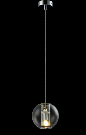 Светильник подвесной Crystal Lux BELEZA SP1 B CHROME фото 2
